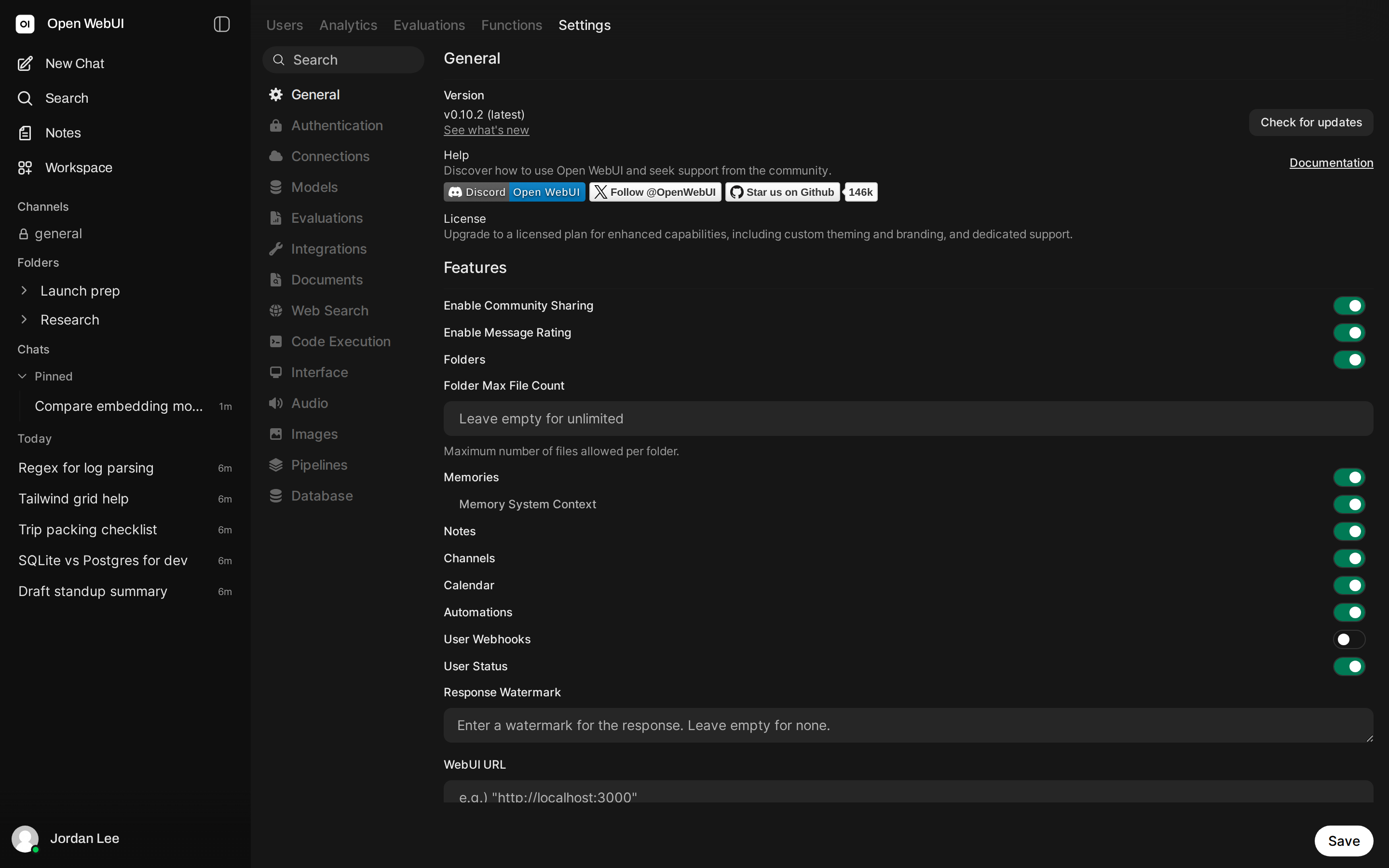 v0.10.2 separate admin panel